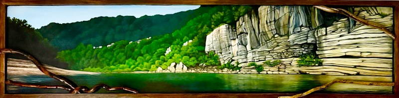 Painting of the Buffalo River by Arkansas Artist Jeanetta Darley