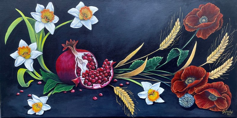 Mothers & Daughters: Demeter & Persephone. Painting by Jeanetta Darley ARTIST. Arkansas Artist. Nature & Nostalgia